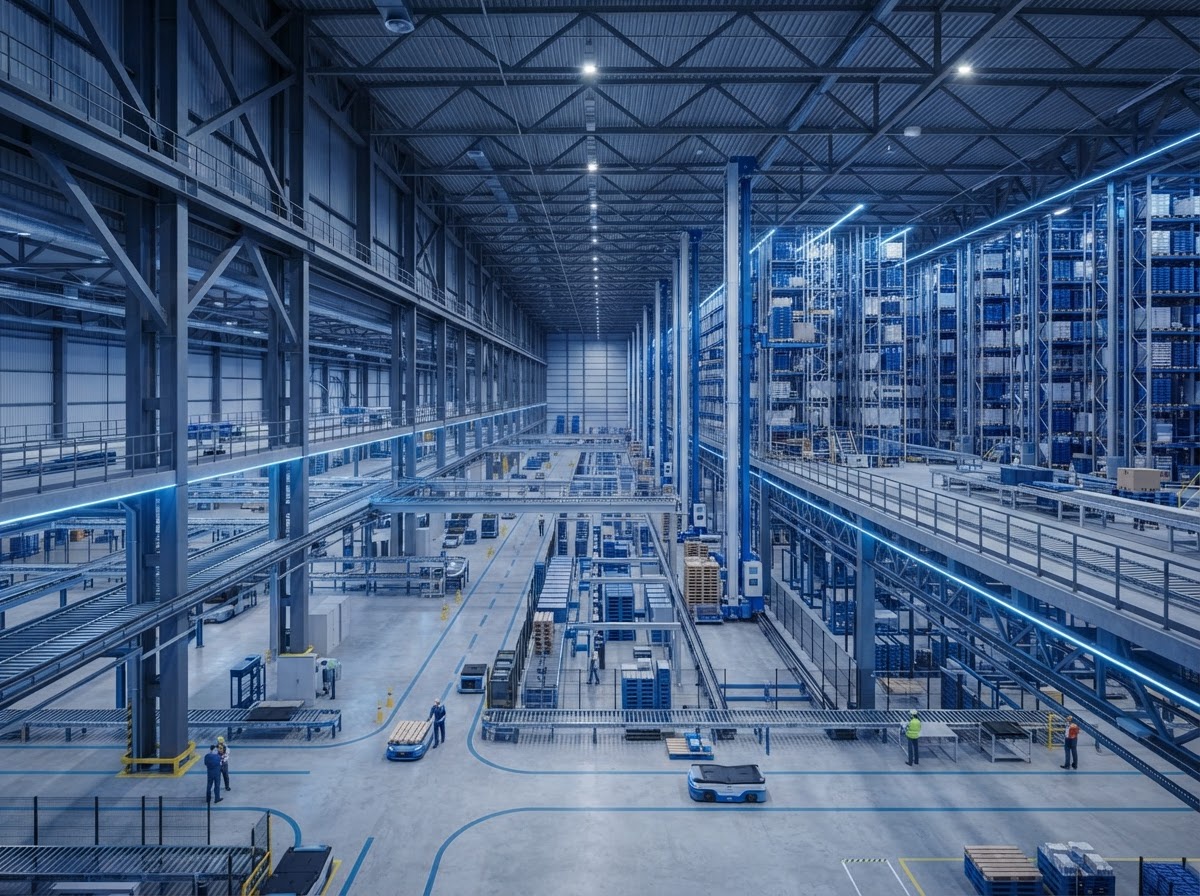 3D model of High-Bay Warehouse